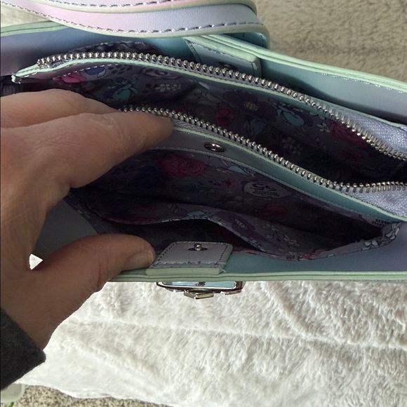 NWOT Loungefly Disney Sleeping Beauty 65th Anniversary Floral Crossbody Bag - Picture 10 of 11